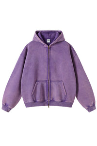 Washed-Purple Zip