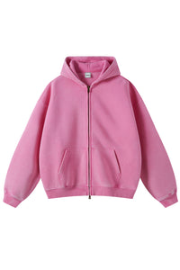 Washed-Pink Zip