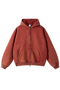 Washed-Red Zip